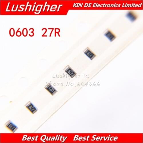 300PCS 0603 SMD Resistor 5% 27R Ohm 270 27ohm