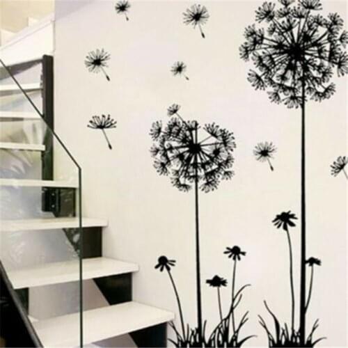 1Pcs DIY Dandelion 3D Wall Sticker Flower Decal Removable Vinyl Quote Mural Home Room Living Room Decor
