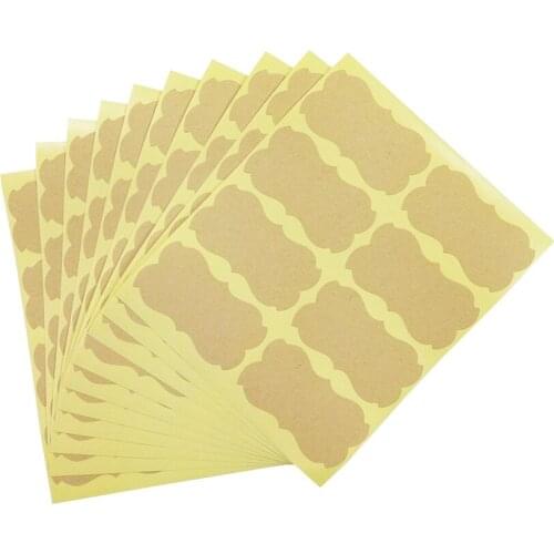 800 Pcs/lot Handmade Sticker Vintage Blank Kraft Label Sticker DIY Hand Made For Gift Cake Baking Sealing Sticker