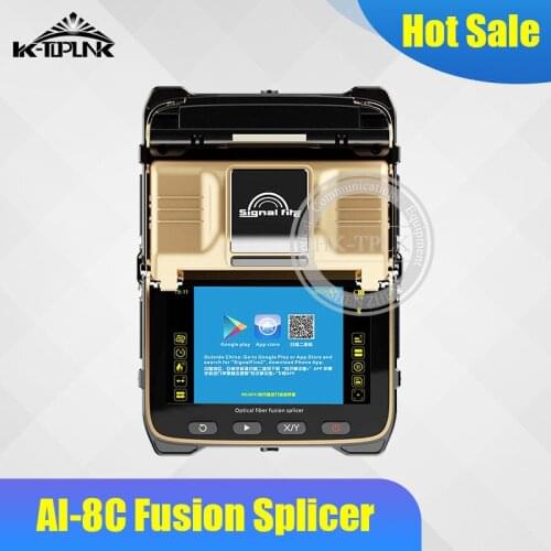 AI-8C AI 8C Splicing FTTH Welder Signal Fire FTTH Welding Splicing Machine Optical Fiber Fusion Splicer with Fiber Cleaver SM MM