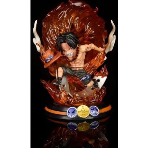 Anime One Piece Portgas D Ace Battle Ver. PVC Action Figure Collectible Model Toys Doll 16cm