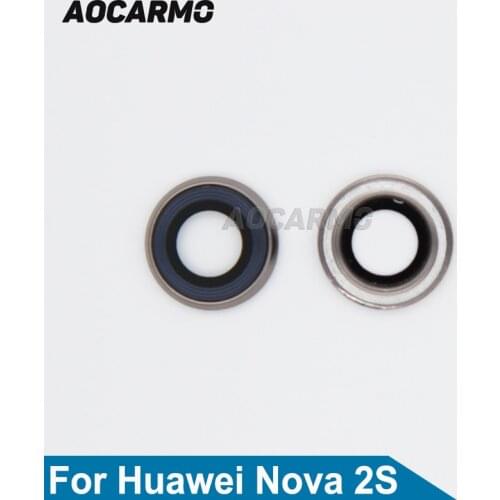 Aocarmo Rear Back Camera Lens Glass Ring Cover Replacement Part For Huawei Nova 2S HWI-AL00
