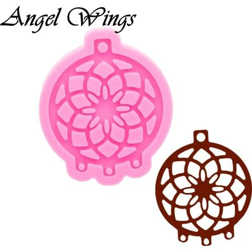 Shiny Resin Dreamcatcher Mould, Silicone Molds For Keychain , Clay Molds , DIY Resin Epoxy Mold , Not sticky DY0822