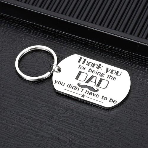 Step Dad Gifts Keychains for Father Dad in Law from Daughter Son Christmas Fathers Day Keychain Gift Birthday Present