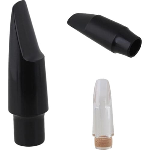 Black ABS Plastic Mouthpiece For SopranoBb /Tenor Bb/ Alto Eb Saxophone /Bb Clarinet mouthpiece