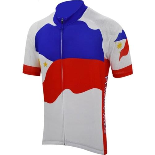 Philippine team cycling jersey short sleeve summer bike wear jersey road jersey cycling clothing bicycle clothes customized