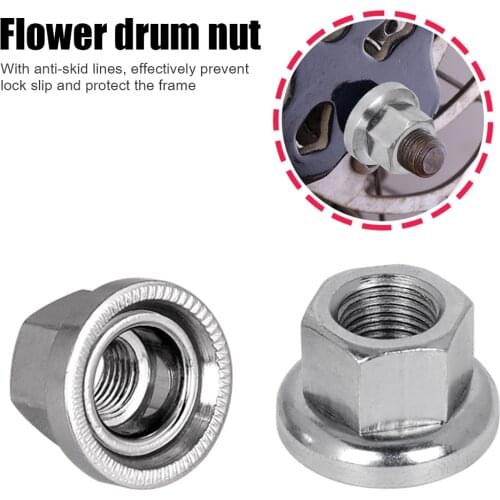 M10 Bicycle Hub Nuts Cycling Drum Rear Wheel Fixed Gear MTB Road Bike Screws Portable Waterproof Cycling Elements