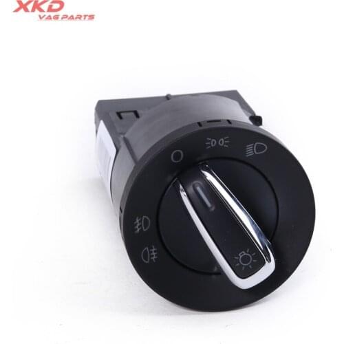 Chrome Headlight Fog Light Switch For V-W J-etta Bora Golf MK4 Passat B5 Beetle 3BD 941 531