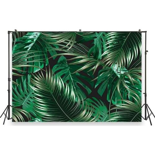 HUAYI Photo Background Newborns Baby Shower Birthday Photography Backdrops Jungle Palm leaf Custom Photobooth Backdrop XT-6925