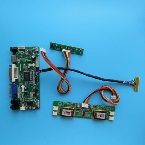 For CLAA215FA01 panel screen DVI VGA Controller board 30pin 1920×1080 DIY M.NT68676 Driver kit HDMI LVDS 4 CCFL inverter