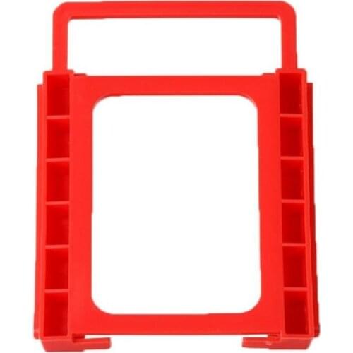 New Arrival 2.5 To 3.5 Inch SSD To HDD Screw-less Mounting Adapter Bracket Hard Drive Holder Mounting Adapter Bracket RED