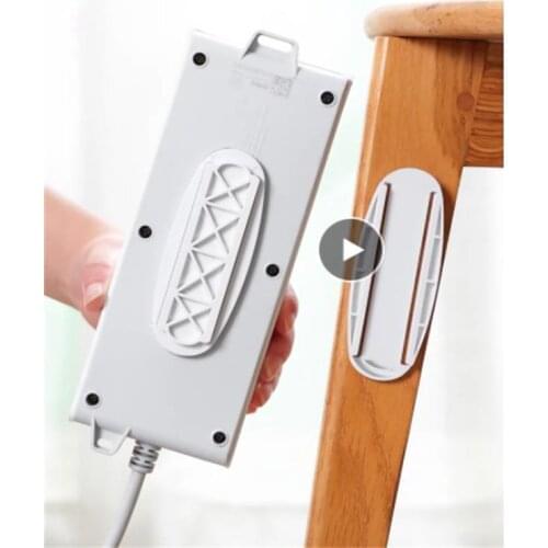 Wall-mounted Plug-in Board Router Storage Holders Punch-free Extension Bracket Cable Socket Holder Self-Adhesive Patch Panel