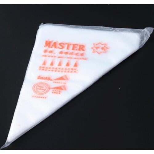 New 100Pcs/Pack Small Size Disposable Piping Bag Icing Fondant Cake Cream Decorating Pastry Tip Tool-Y102