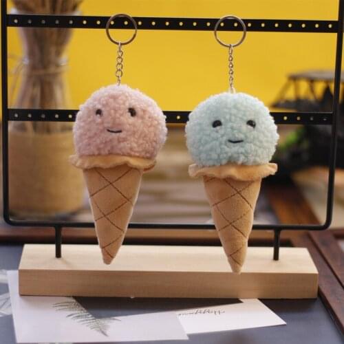 New Cute Creative net red ice cream Pendant very lovely Plush High Quality chain Soothing doll christmase interesting gift