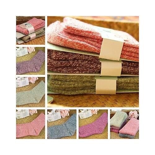 NEW Arrivals 5 Pairs Sets Womens Wool Cashmere Thick Sock Soft Casual Winter Autumn Socks