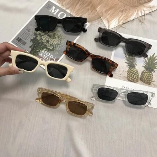 1PCs New Women Rectangle Vintage Sunglasses Brand Designer Retro Points Sun Glasses Female Lady Eyeglass Cat Eye Driver Goggles