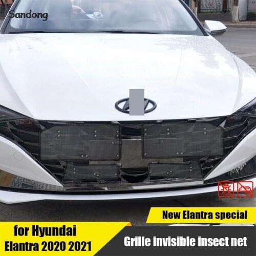 The new car front grille invisible protection insect screen is suitable for Hyundai Elantra Avante CN7 2020 2021