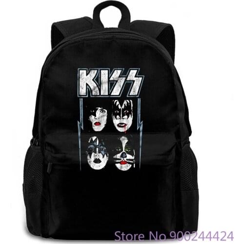 Kiss Made for Lovin Gene Simmons Paul Stanley Ufficiale Uomo Maglietta New women men backpack laptop travel school adult