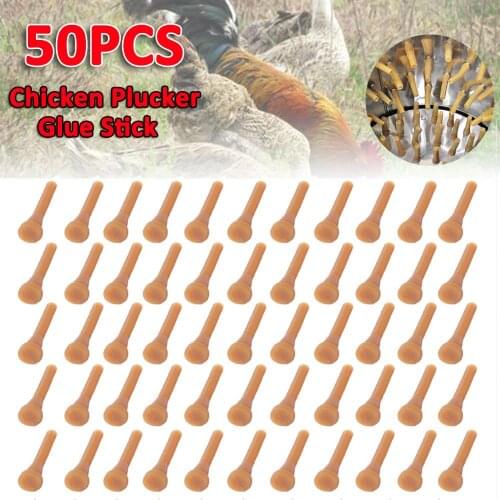 50 Pcs Poultry Rubber Rod Pigeon Quail Length 6.5cm Rubber Plucking Fingers Removal Machine Glue Stick Plucker