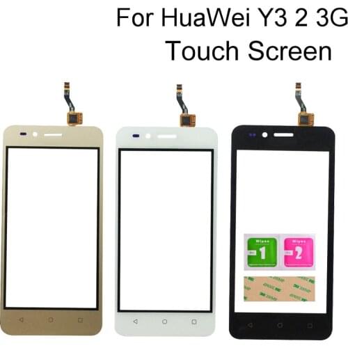 Touch Screen For HuaWei Y3 2 3G Digitizer Panel Sensor 3M Glue Wipes Touch