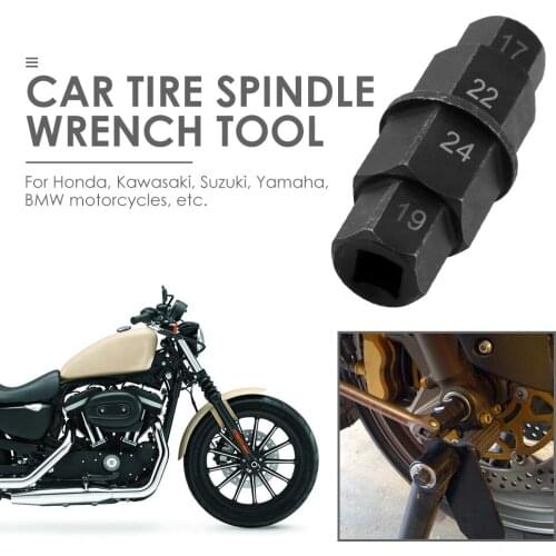 Spindle Allen Key Socket Motorcycle Front Axle 17mm 19mm 22mm 24mm Removal Tool Outdoor Personal Motorcycle Decoration