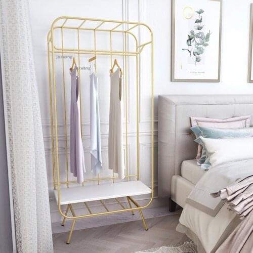 Nordic Bedroom Furniture Clothes Storage Racks Simple Clothing Store Hotel Coat Rack for Apartment Dormitory Floor Display Rack