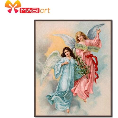 Cross stitch kits Embroidery needlework sets 11CT water soluble canvas patterns 14CT Western Gloria in Excelsis Deo-NCMP027