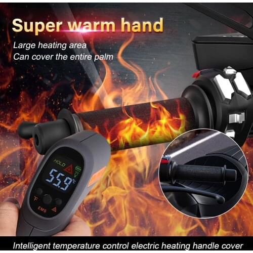WUPP Motorcycle Handlebar Heated Pad 12V Universal Inserts Handlebar Hand Warmers Set For Motorbike Tools