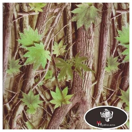0.5M Wide Leaves Camo Design water transfer printing film Hydrographic film aqua print film for car/motor decoration HF8130