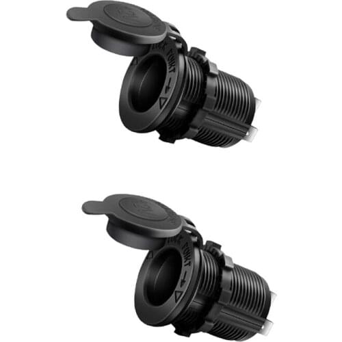 1-3 Pcs Car Cigarette Lighter 12V-24V Plug Power Outlet Adapter for Marine Boat Motorcycle Truck RV ATV Waterproof