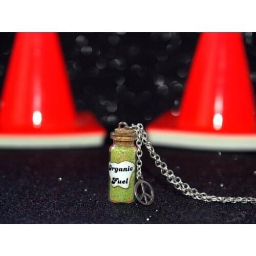 12pcs/lot Cars Necklace, Fillmores Organic Fuel Necklace and Peace Sign Charm California Adventure Cars Land jewelry