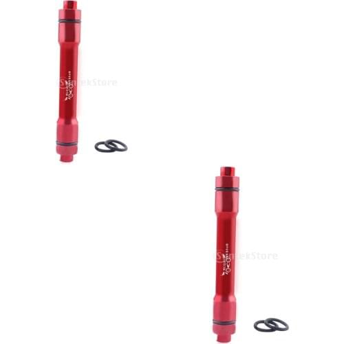 2x MTB Bike 15mm Thru Axle to 9mm Quick Release Front Wheel Hub Adapter Red