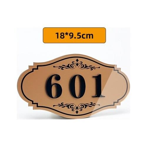601 201 1302 VIP 8Acrylic Room Number Plate