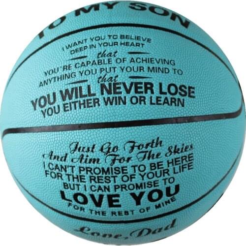 Dad To My Daughter You Basketball Wholesale or retail Cheap Basketball Ball Official Size7 Basketball With Net Bag+ Needle