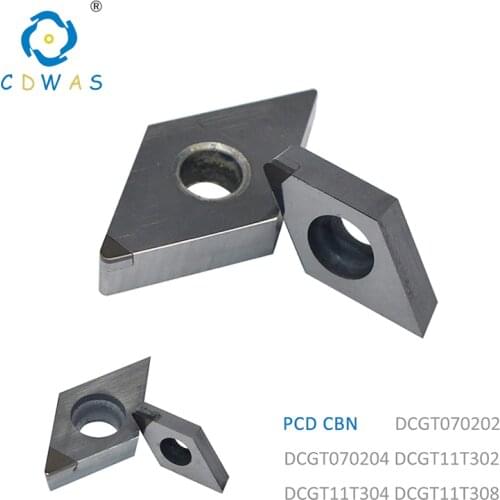 DCGT070202 DCGT 070204 dcgt11T302 dcgt 11T304 DCGT11T308 PCD CBN Diamond Inserts Internal Turning Tool Blade CNC Lathe Tools