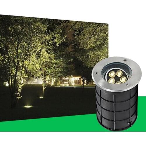 Dimmable LED Underground Light 5x2W 10W LED Inground Buried Garden Yard Path Landscape Spotlight 110V 220V 12V Outdoor Lighting