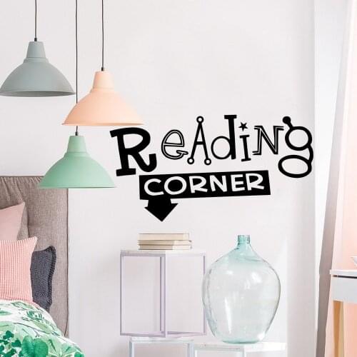 DIY Art reading corner Wall Sticker Wall Decal Sticker Home Decor vinyl Stickers Rooms Home Decoration adesivo de parede