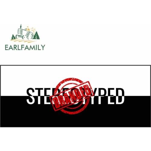 EARLFAMILY 13cm x 5.4cm for Tolerating Racism Is Racism DIY Motorcycle Car Stickers Waterproof Trunk Decal Suitable for Vehicle