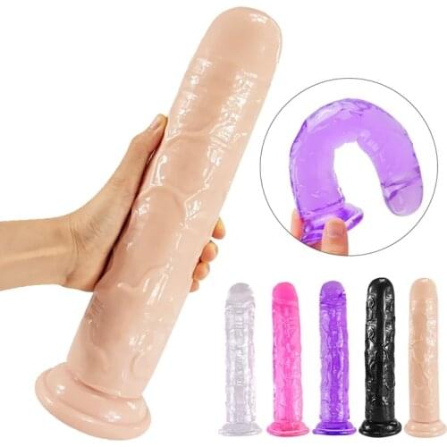 Huge Dildos Penis Erotic Jelly Strap-on Dildo for Adult With Realistic Strong Suction Cup Masturbator Phalos Sex Toys for Women