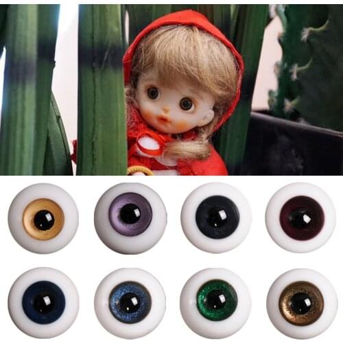 Ob11 eyeball soft clay head SD BJD doll glass eyes STO egg egg 10mm glass handle eye doll accessories