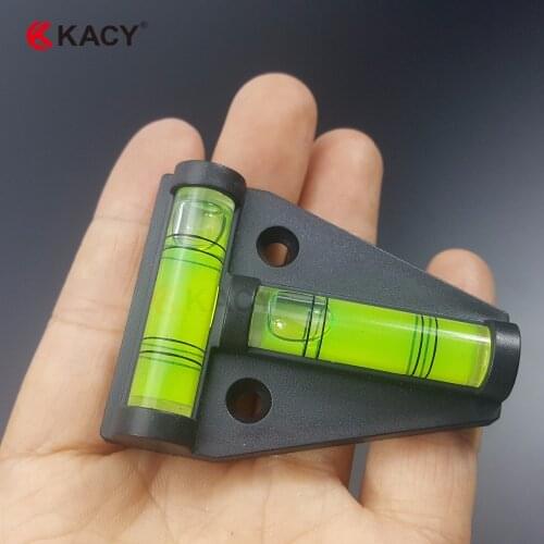KACY 10pcs/lot Triangle 2 ways Multi-bubble level Mini Level Spirit Level Tool