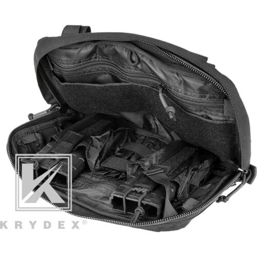KRYDEX Tactical Outdoor Hunting Vest Pouch Chest Bag Chest Recon Bag Chest Rig Tool Storage Combat Front Shoulder Strap Pack