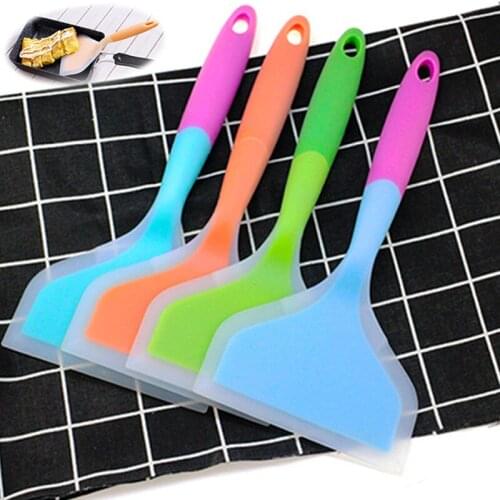 Wide Silicone Spatulas Beef Meat Egg Kitchen Scraper Pizza Shovel Non-stick Turners Food Lifters Home Cooking Utensils