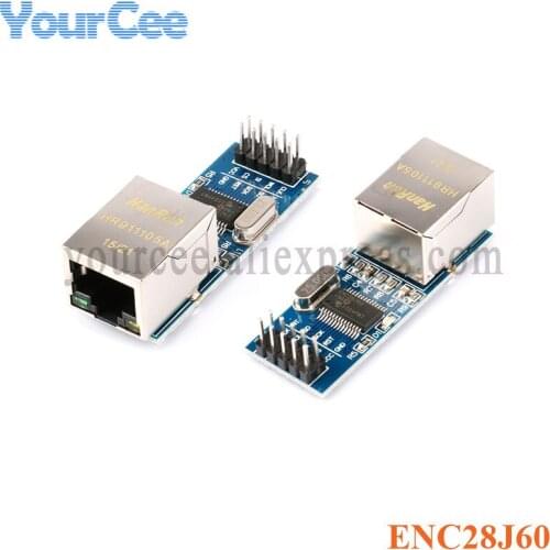 Mini ENC28J60 Ethernet Network Board Module SPI Interface LAN Ethernet Module 51/AVR/ARM/PIC For Arduino