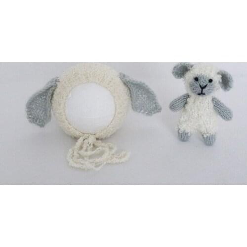 Knitting Soft Hat Set Baby Clothing Accessories Cute Animal Bebe Newborn Photography Props /Fox/Sheep0-4 Months