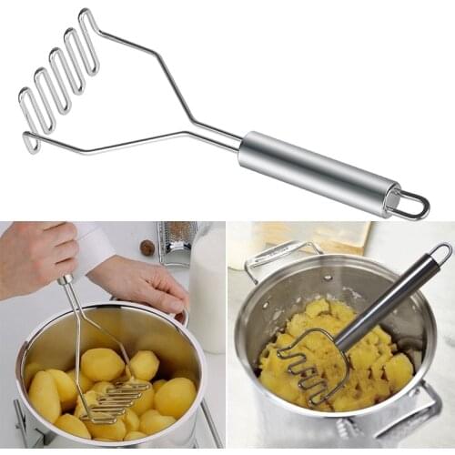 Stainless Steel Potato Masher Ricer Kitchen Gadget Puree Garlic Presser Vegetable Fruit Press Maker Cooking Tools Accessories
