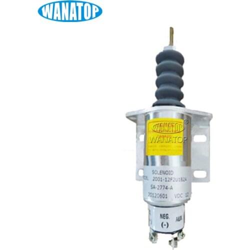 Shutdown Stop Solenoid Valve 2001-12F2U1B2A SA-2774-A 2001-24F2U1B2A For Excavator Engine Parts