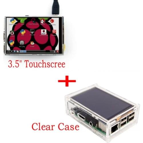 New Original 3.5" LCD TFT Touch Screen Display for Raspberry Pi 3 Model B Board + Acrylic Case + Stylus