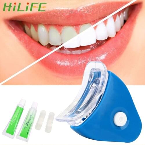 HILIFE 1 Set LED Cool White Teeth Whitening Tooth Whitening Gels For Clean Teeth Oral Care Toothpaste Kit Bathroom Product