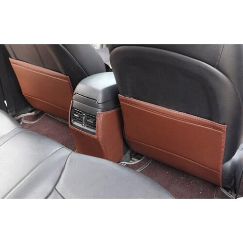 Fit For Golf 7 6 R Cross T-ROC Teramont Phideon Touran Santana Atlas Beetle Leather car seat Armrest box back pad mats
